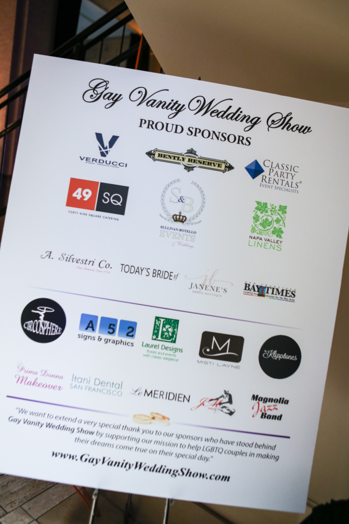 Vanity wedding show flyer of sponsors